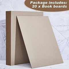 20 Pcs Thick Chipboard Sheets 10×12.5″ 80PT Heavy Duty Bookbinding Supplies