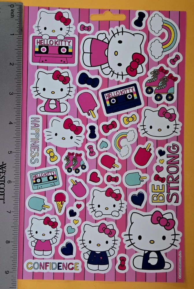 Hello Kitty Large Size Sticker Sheet
