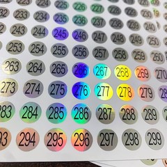 15 Sheets Mini Number Stickers 1 to 500 round Labels Stickers Consecutive Number