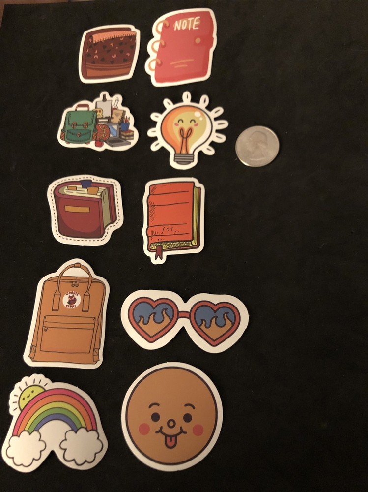 Scrapbook Stickers – Water Bottle Lot of 10 Back To School Stickers.