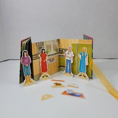 American Girl Crafts Sticker Pad Mini Paper Doll Book Lot Stocking Stuffer Party