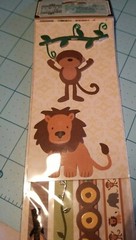 Set of 8 Scrapbooking Stickers & Embellishments: Animals, Bugs, Jungle & Zoo NEW