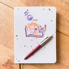 Kitten’s Journal Sticker – Sleeping Cat – Transparent Waterproof Vinyl