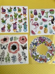 Violette Sticker Club 18 Sheets Pro Pack Sticker Sheets Butterflies Flowers