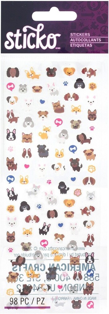 Cat and Dog Theme | Scrapbook Stickers | Animal | American Crafts | Sticko