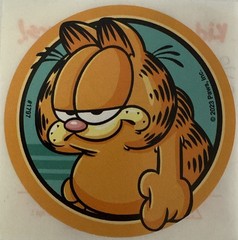 GARFIELD CIRCLE #1 Stickers Nickelodeon•Animal•Cat•Chubby•Cartoon•Card Making•