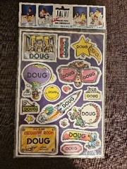 Vtg 1982 DOUG Celebrity Stickers Sealed Mark I Name Stickers