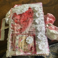 Spring Coral Junk Journal Vintage Style