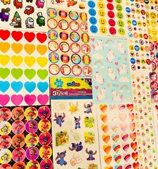 1079 STICKERS Shine on unicorn dreams rainbow beams BE you sparkle on happy vibe