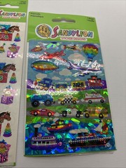 Sandylion Prismatic Transportation Stickers Cars, Planes, Boats & Toys