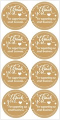 Thank You for Supporting Our Small Business Sticker Labels