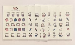 Hubman and Chubgirl Stationary Buddies Planner Sticker Lot of 8 NEW