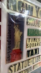 NYC Scrapbook 3D,Epoxy , Paper Stickers New York City Lot of 3