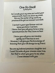 Once Upon a Scribble One So Small Poem Little Girl Mother Baby Daughter