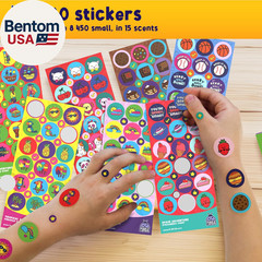 1260 Variety Scratch and Sniff Stickers – 15 Unique Scents – Fun and Motivationa