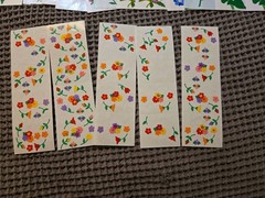 Vintage Mrs. Grossman Floral Flower Sticker Sheets Lot – Tulips Lillies Pansies