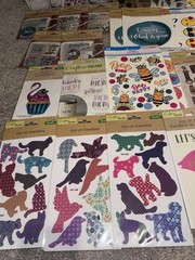 Large Lot Of Over 100 Packs For Crafting Stickers Scrapbooking Hobby DIY