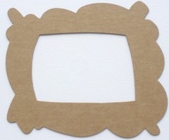 {3} *JELLY FRAME* Bare Picture Frames Chipboard Die Cuts – 4 1/4″ x 4 7/8″