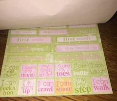 Deja Views Baby Girl 268 Sticker Tablet Infant Miracle Blessing Scrapbook POS-30