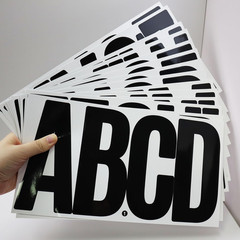 21 Sheets 6 Inch Letter Stickers, Self Adhesive Vinyl Capital Alphabet Punctuati