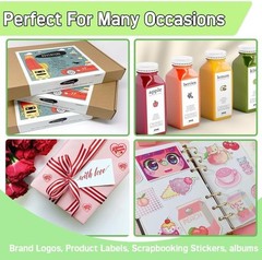 Quick Drying 4×6 Glossy Printable Sticker Paper – 50 Sheets for Crafting
