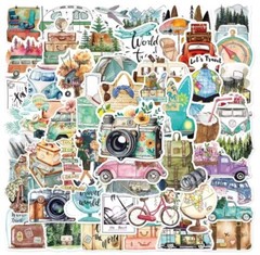 10/30/50Pc Outdoor Travel Laptop Phone Scrapbook Journal Stickers lot Aesthetic