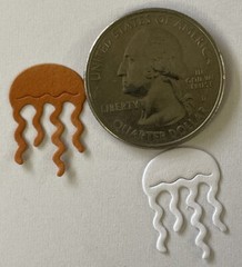MINI SEA CREATURES Die-Cut Set(16pc)Starfish•Turtle•Crab •Ocean•Jellyfish•Whale•