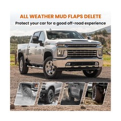 Mud Flap Delete Fit for Chevy Silverado 2500/3500 2020-2025,ABS No-Drill Mud …