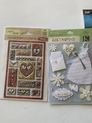 Jolee s Boutique K&S Comany Wedding Love Sticker Mix Lot Scrapbook Crafts