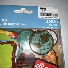 Vacation Travel Theme Scrapbook Stickers/Embellishments Sealed 3 Pack/220+ Pcs