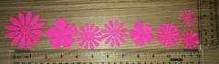 💐50 MIX & match flowers 💐cardstock paper die cut embellishments