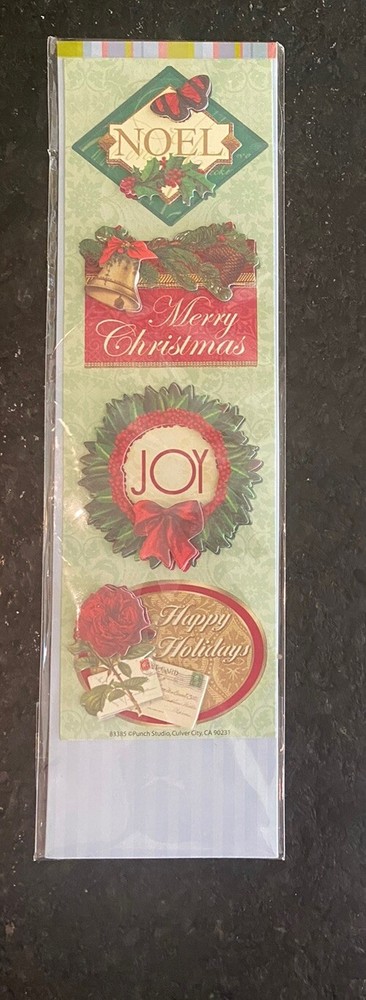 Punch Studios Dimensional Stickers, dimensional Christmas Holidays Creative New