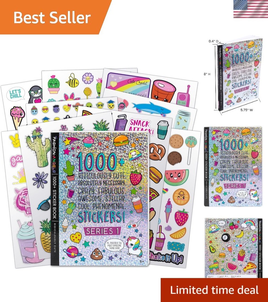 Fun Assorted 1000+ Stickers – Perfect for Gifts, Crafts, and Rewards for Kids
