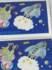 3 Vintage 1984 Hallmark Stick-r-treats Sticker Treats Space Ship outer space