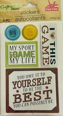 Crafters Square LOT Asst Stickers Transfer Scraper Chalkboard Scrapbooking Craft