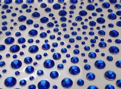 CraftbuddyUS 325 Royal Blue Self Adhesive Diamante Rhinestone Gems Cards Bling