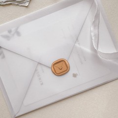 25Pcs Gold Heart Shaped Wax Seal stickers Self Adhesive Envelope Seal Stickers