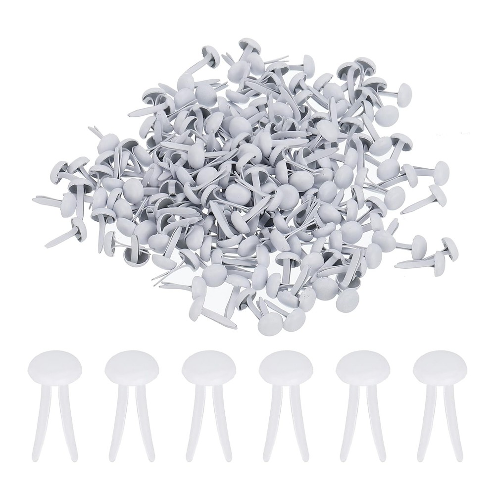1000 PCS Paper Brass Fasteners Split Pins Pastel Mini Metal Brads Round Head …