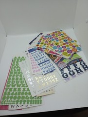 Huge lot of 68 letter & number alphabet sticker sheets almost 2 lbs