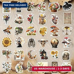 300 Pcs Vintage Stickers, Junk Journal Supplies, Cute Stickers for Journaling Su