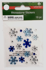 Christmas Craft SNOWFLAKES Rhinestone Stickers – 19 pcs