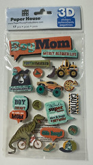 Paper House 3D Embellishment Dimensional Stickers-Variations Available-U Choose
