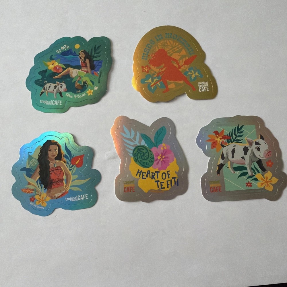 Sticker Pack | Moana | From Mystery Pack Tropical Smoothie Cafe Limited Edition