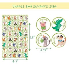 Scratch and Sniff Stickers – 1000 Fun Animal Smelly Sticker Set for Kids Clas…