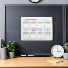 Weekly Plan Dry Erase Whiteboard Stickers Planner for Wall Calendar