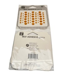 Studio G Lot Self-Adhesive Gems For Crafts Scrapbooking Red Yellow Clear