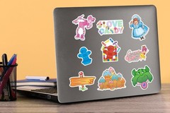 CANDY LAND VARIETY DIE CUT VINYL 50 CT STICKER PACK