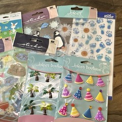 EK Success Sticko & Jolee’s Boutique Sticker Lot Alphabet Animals Baby Party