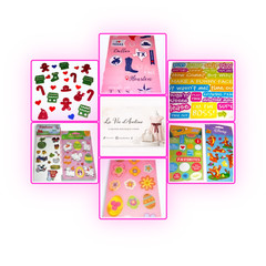 Huge Lot 18 Sheets Variety Stickers Mixed Bundle Scrapbooking Kids Crafts Disney