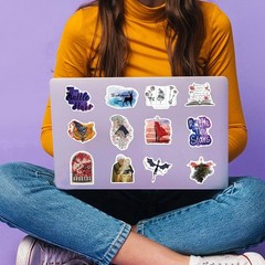 50pcs Throne of Glass Stickers for Teens Travel Case,Bookish Kindle Vinyl Sti…